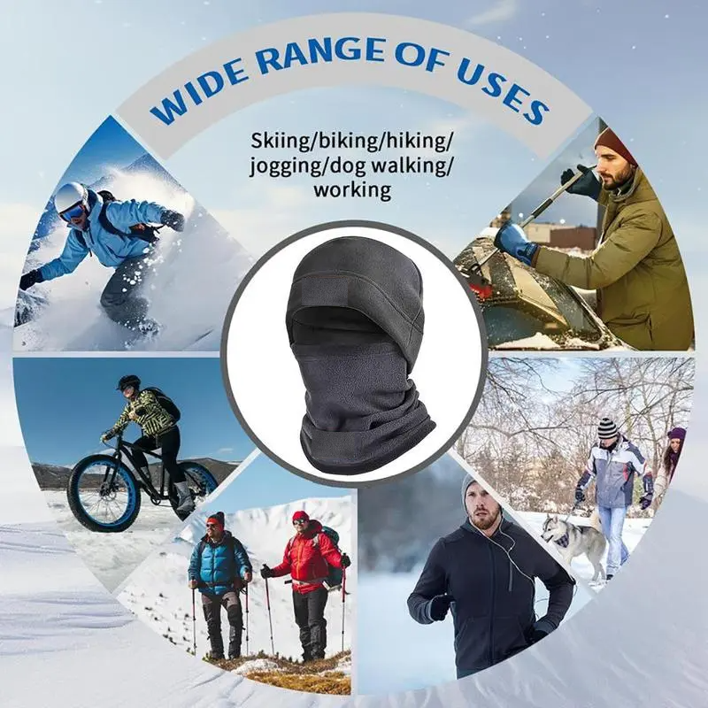 🔥Ultra-Warm Fleece Balaclava | Windproof Hat & Neck Gaiter 2-in-1 for Winter Outdoor Sports