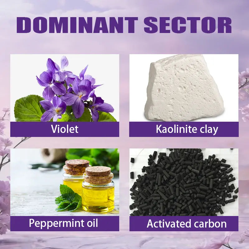 BBOJI Purple Teeth Whitening Powder Color Correcting with Hydroxyapatite Stain Removal & Toothpaste Booster for Enhanced Oral Hygiene