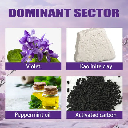 BBOJI Purple Teeth Whitening Powder Color Correcting with Hydroxyapatite Stain Removal & Toothpaste Booster for Enhanced Oral Hygiene