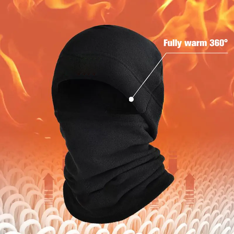 🔥Ultra-Warm Fleece Balaclava | Windproof Hat & Neck Gaiter 2-in-1 for Winter Outdoor Sports