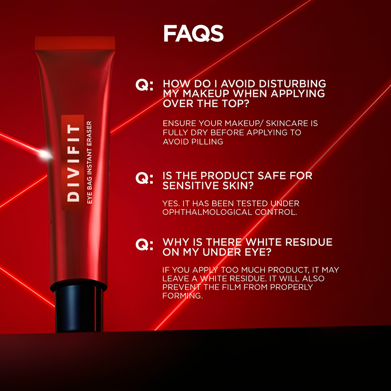 Divifit Eye Bag Instant Eraser, Tightens, Firms, & Blurs Wrinkles