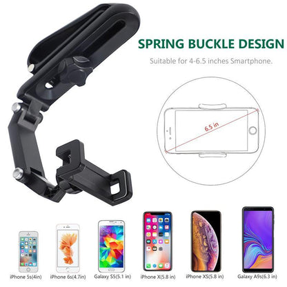 1080° Rotating Car Phone Holder – Multi-Angle Sun Visor Mount for Any Scene