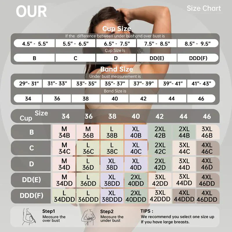 HZA Unlined Floral Lace Minimizer Bra - Supportive Underwire, No Padding, and Effortless Lift