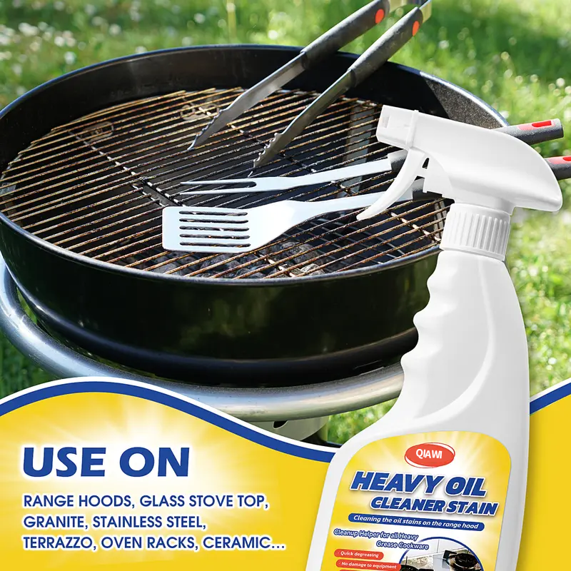 QIAWI Multi-Purpose Cleaner- Effective Multi-Purpose Cleaner with Spray Nozzle Spray for Kitchen, Household, Oven, Stove, Range Hood, Sink